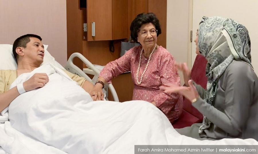 Malaysiakini Pm S Wife Dr Siti Hasmah Visits Azmin Ali In Hospital