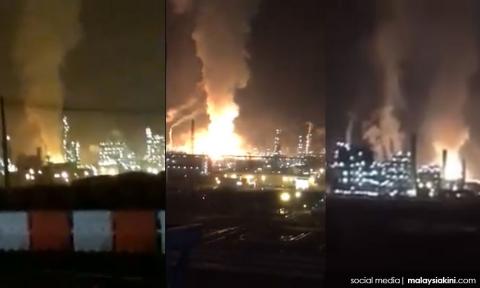 Image result for Massive blast at Johor Petronas facility