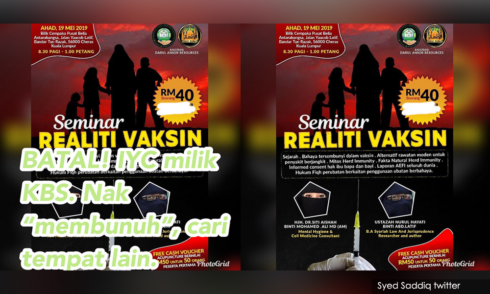 Minister bans u0027murderousu0027 anti-vaxxer seminar from youth centre