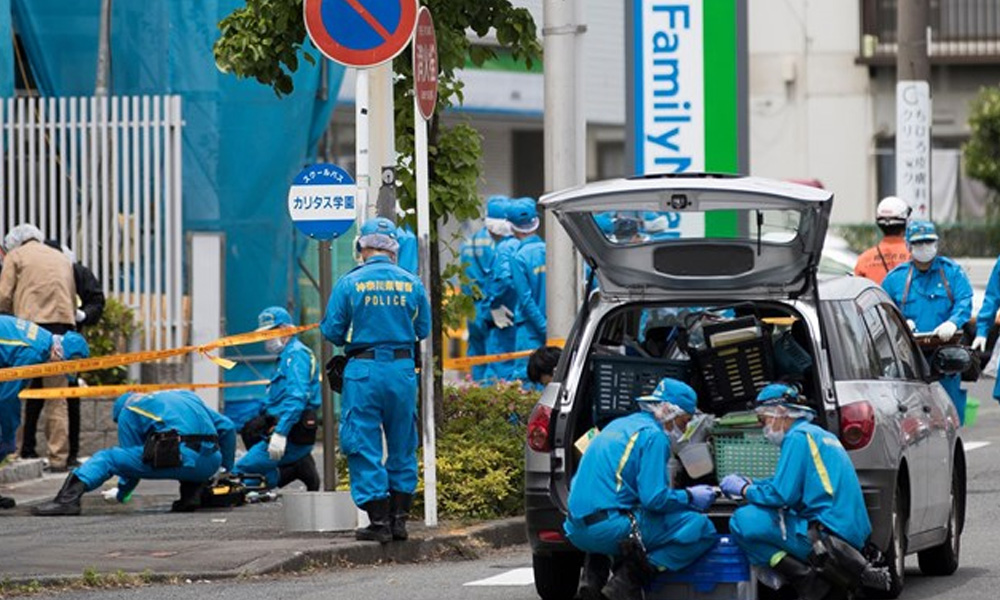 Two dead as knife-wielding man slashes schoolgirls at bus stop in Japan