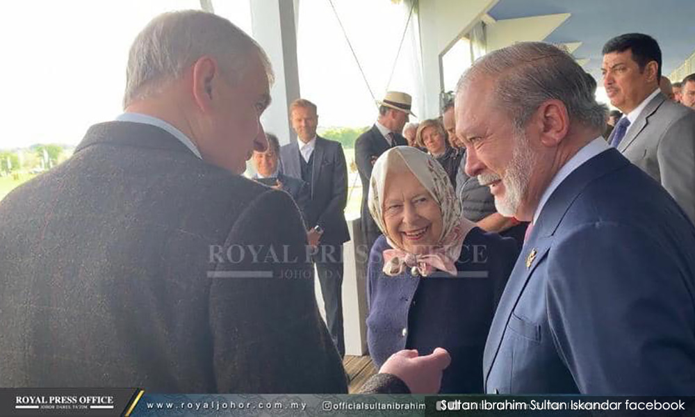 Johor ruler shares passion for horses with Queen Elizabeth II