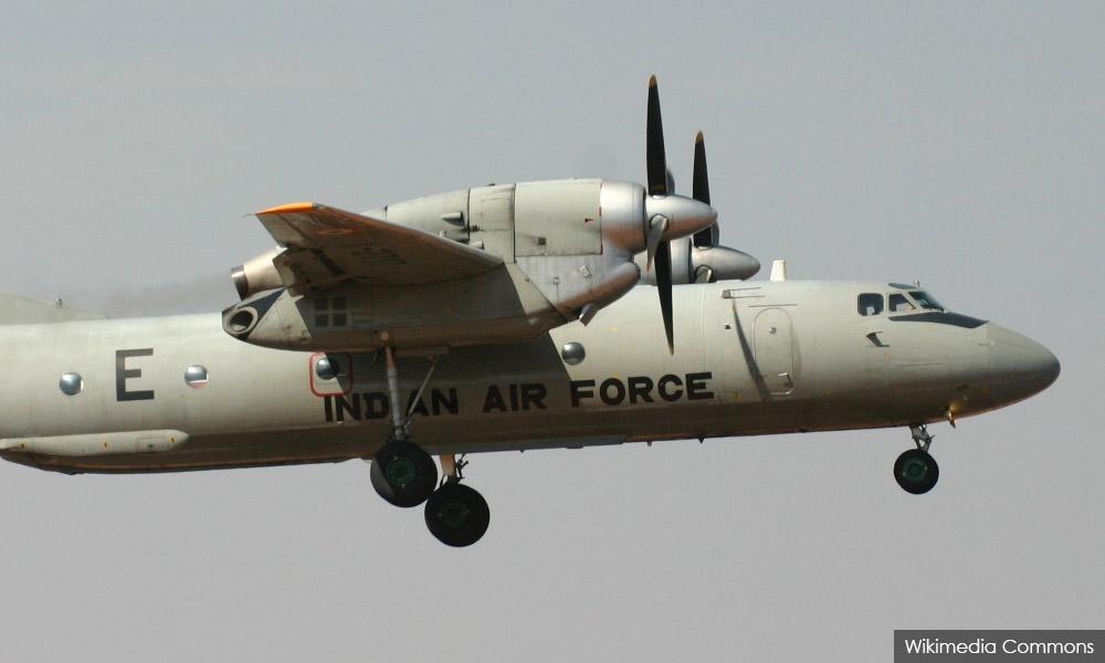 Indian military plane goes missing with 13 on board