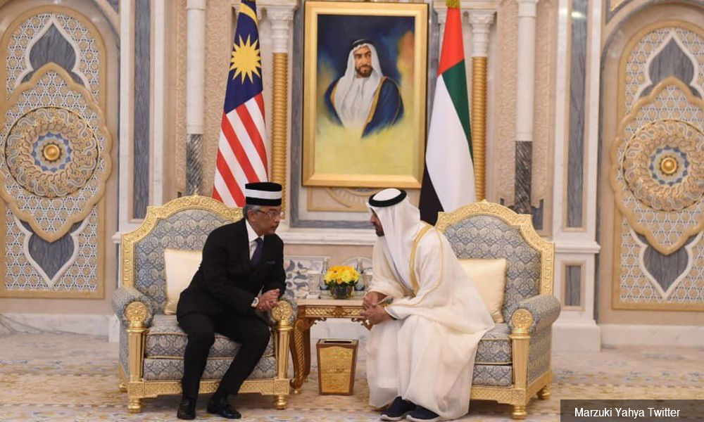 Agong and Abu Dhabi crown prince hold talks in UAE capital