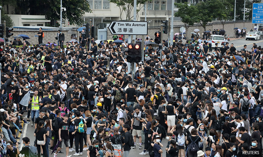 HK protesters hit the streets again to demand scrapping of extradition bill