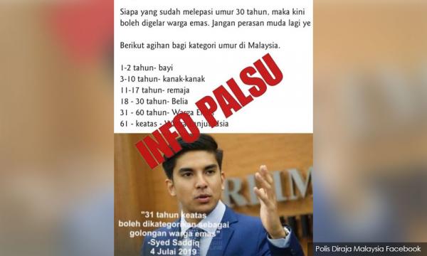 Cops Issue Stern Warning Over Warga Emas Fake Post