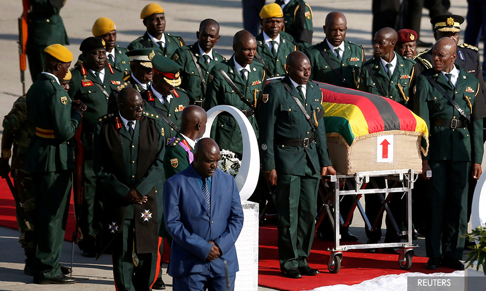 Mugabe's body brought home but his burial place still undecided