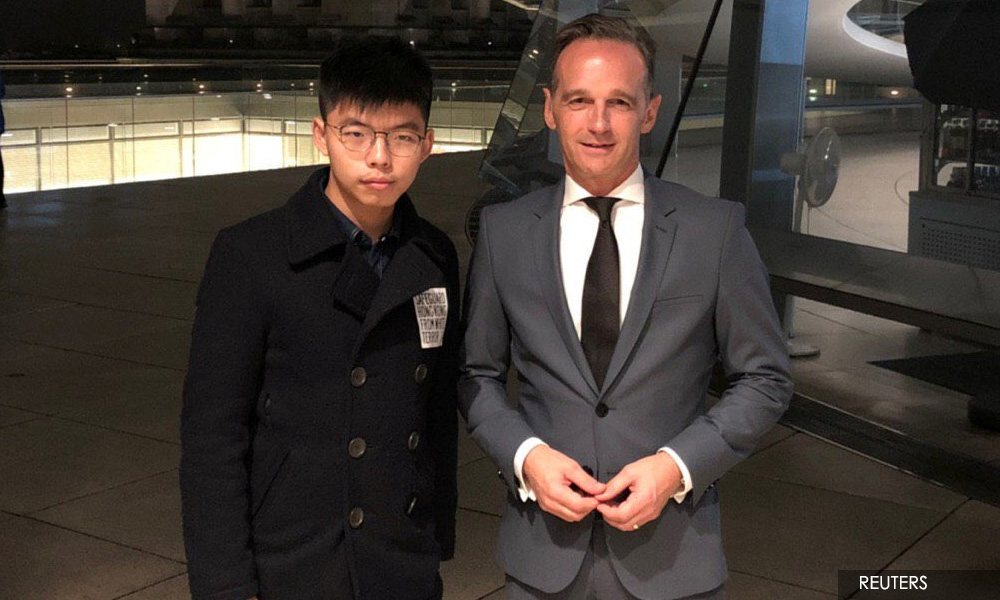 China angered after German foreign minister meets HK activist
