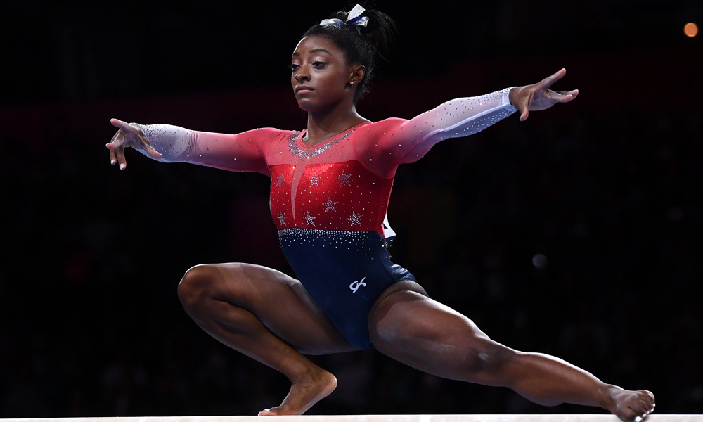Biles by miles: US gymnast claims record fifth all-around world title