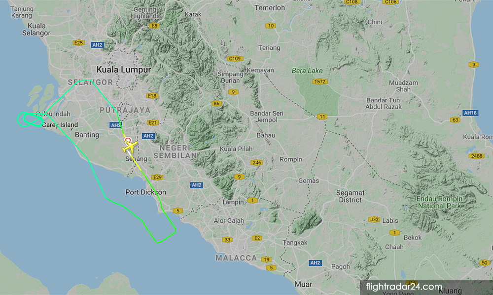 Flight MH360 to Beijing turns back to KLIA