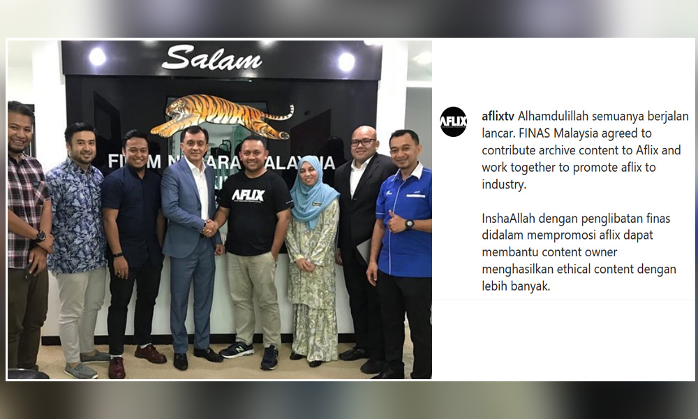 Aflix TV ke Finas cuma untuk kunjungan hormat