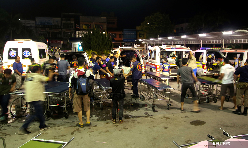 Officials say at least 15 killed in attack in Thailand's restive south