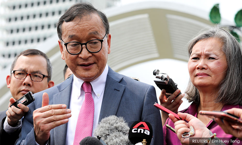Indonesia barred Cambodia's Rainsy from flight to Jakarta: MAS