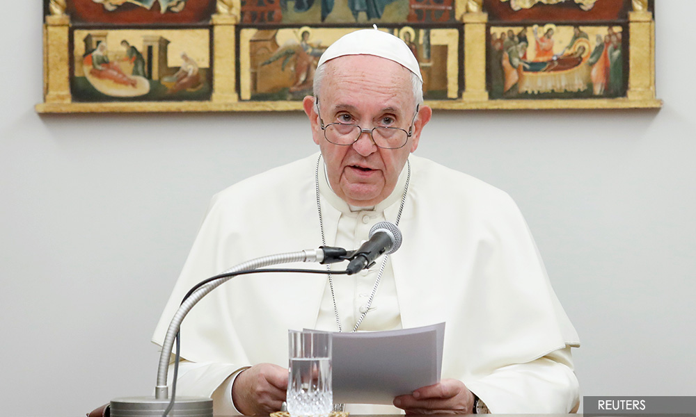 Pope urges abolition of nuclear weapons at Nagasaki ground zero
