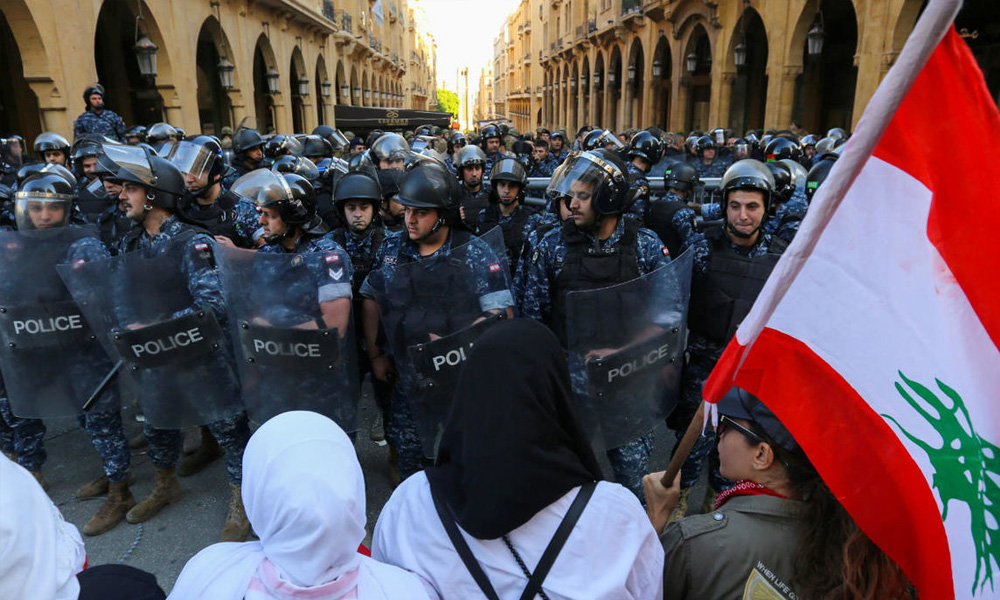 Security forces fire tear gas, dozens wounded in Beirut protest