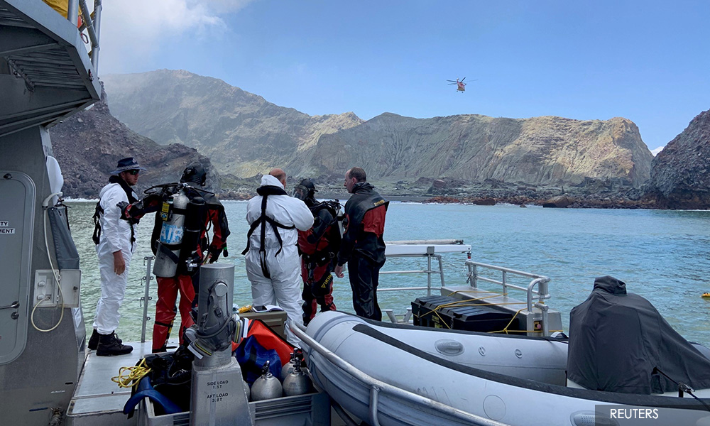 NZ volcano eruption death toll rises to 17, two others missing