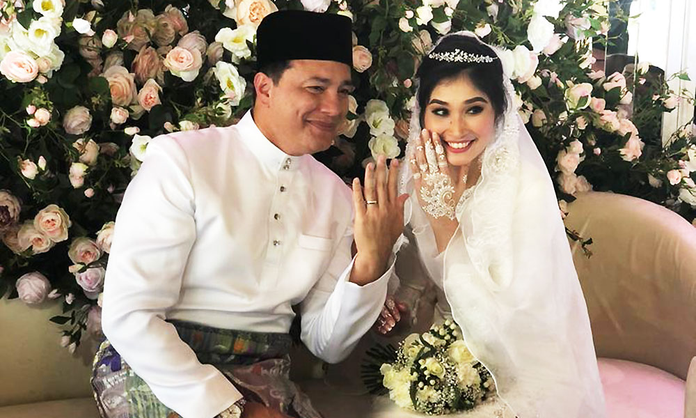 Dengan sekali lafaz, Eizlan dan Natasha sah suami isteri