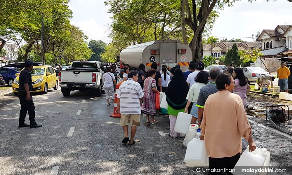 Air selangor water disruption area list