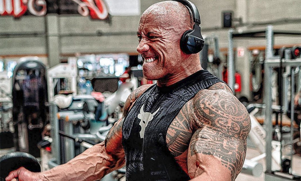 The Rock giat pergi gim demi Black Adam