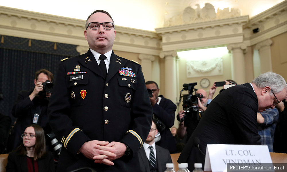 Trump ousts White House staffer who testified against him