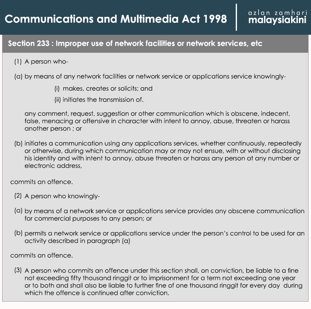 233 akta komunikasi dan multimedia