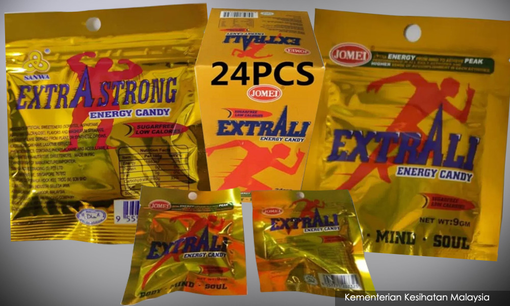 3 produk Energy Candy diharamkan, ada ubat terkawal mati pucuk