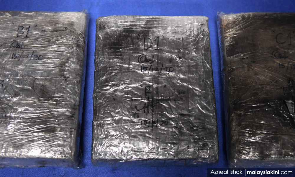 Polis tahan 7 lelaki, rampas ganja bernilai RM1.2 juta