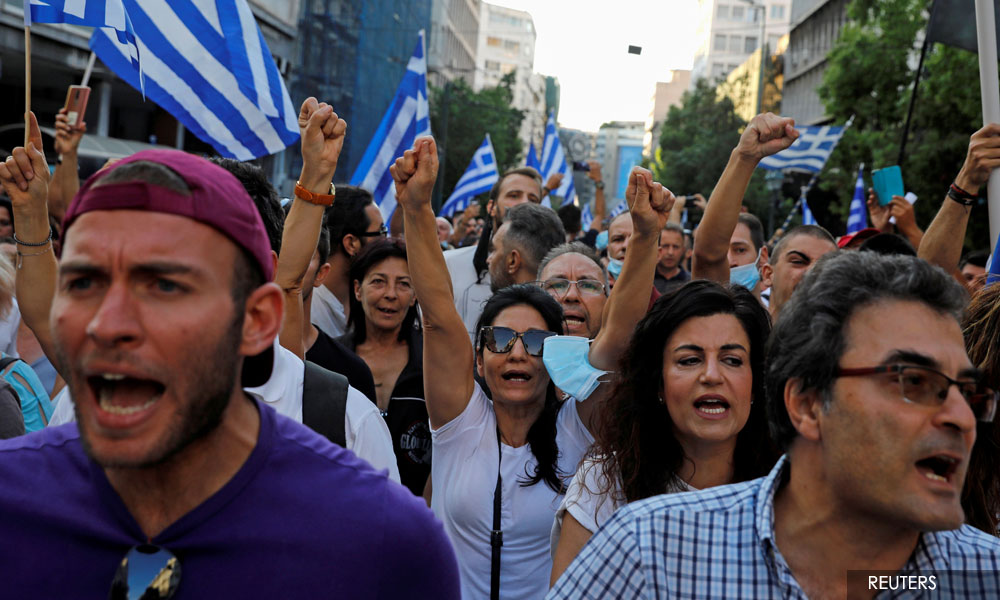 Greece bakal tarik balik syarat wajib pemakaian pelitup muka