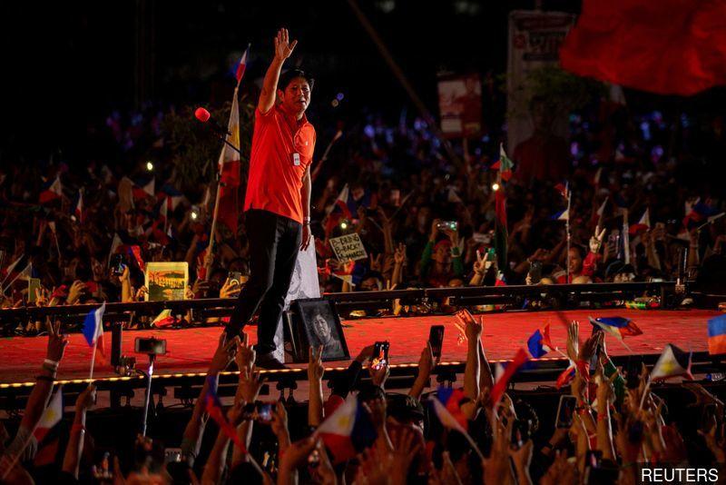 Philippines election a rematch of late dictator's son and rights lawyer