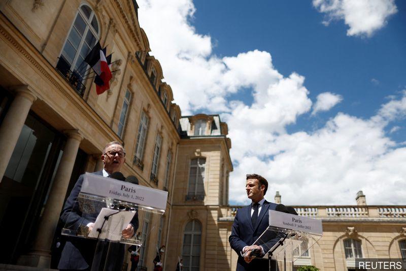 After submarine row, Macron tells Australian PM he wants to focus on future